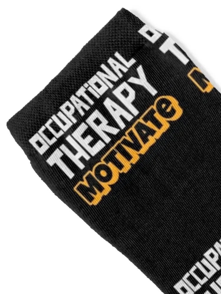 mOTivate Occupational Therapy Motivate Socks anti slip football designer custom Women Socks Men's