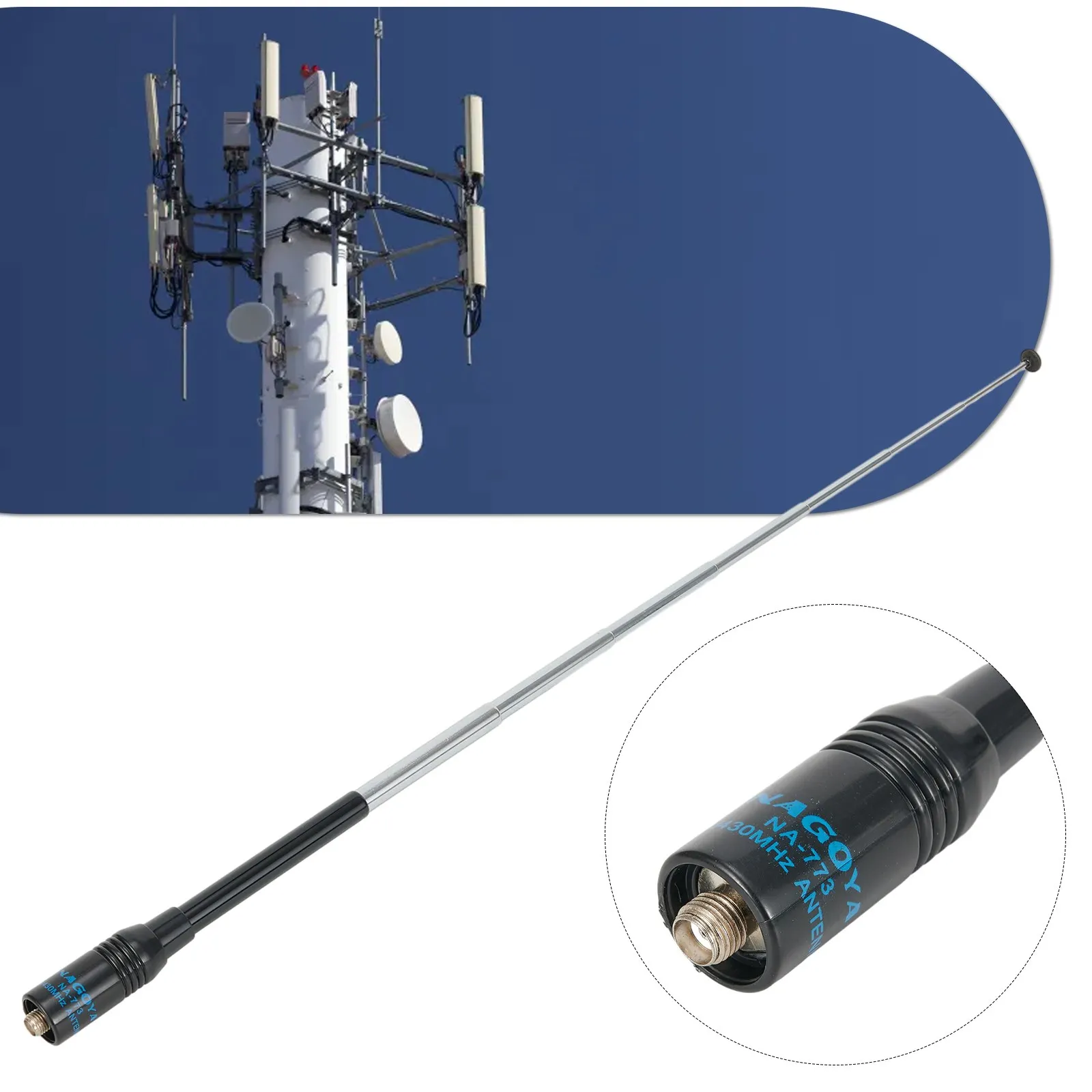 

NA773 Dual Band Signal Booster Antenna for SMA Female Interface on For Baofeng Handheld Radios like the 5R and BF888s