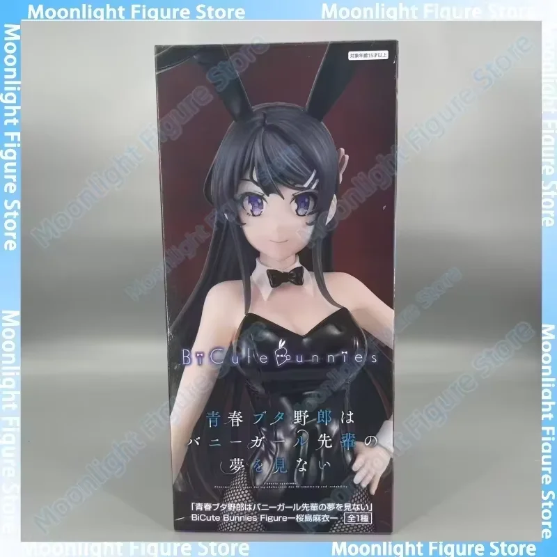 In Voorraad FuRyu BiCute Konijntjes Sakurajima Mai Bunny Girl Desktop Schattige Poppen Anime Action Figure Speelgoed Gift Model Collectie