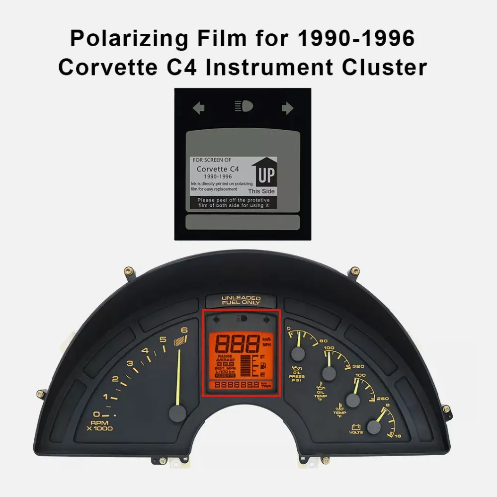 

Polarizing Film for Corvette C4 1990-1996 Instrument Cluster B002 B020