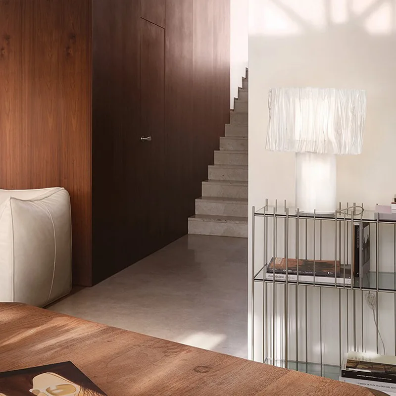 Modern Simple LED Desk Lamp with Iron Body New Design AC Powered Table Light for Home Hotel Villa Bedroom and Living Room