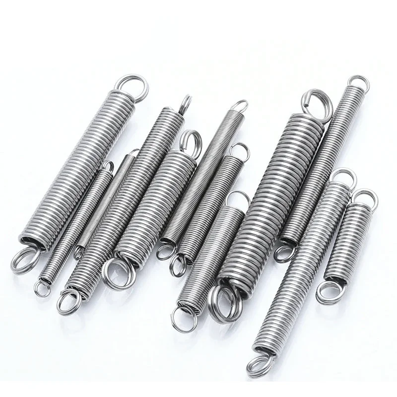 

6Pcs Wire Diameter 0.3mm 0.4mm 0.5mm O Ring Hook Tension Spring 304 Stainless Steel Closed Hook Extension Spring