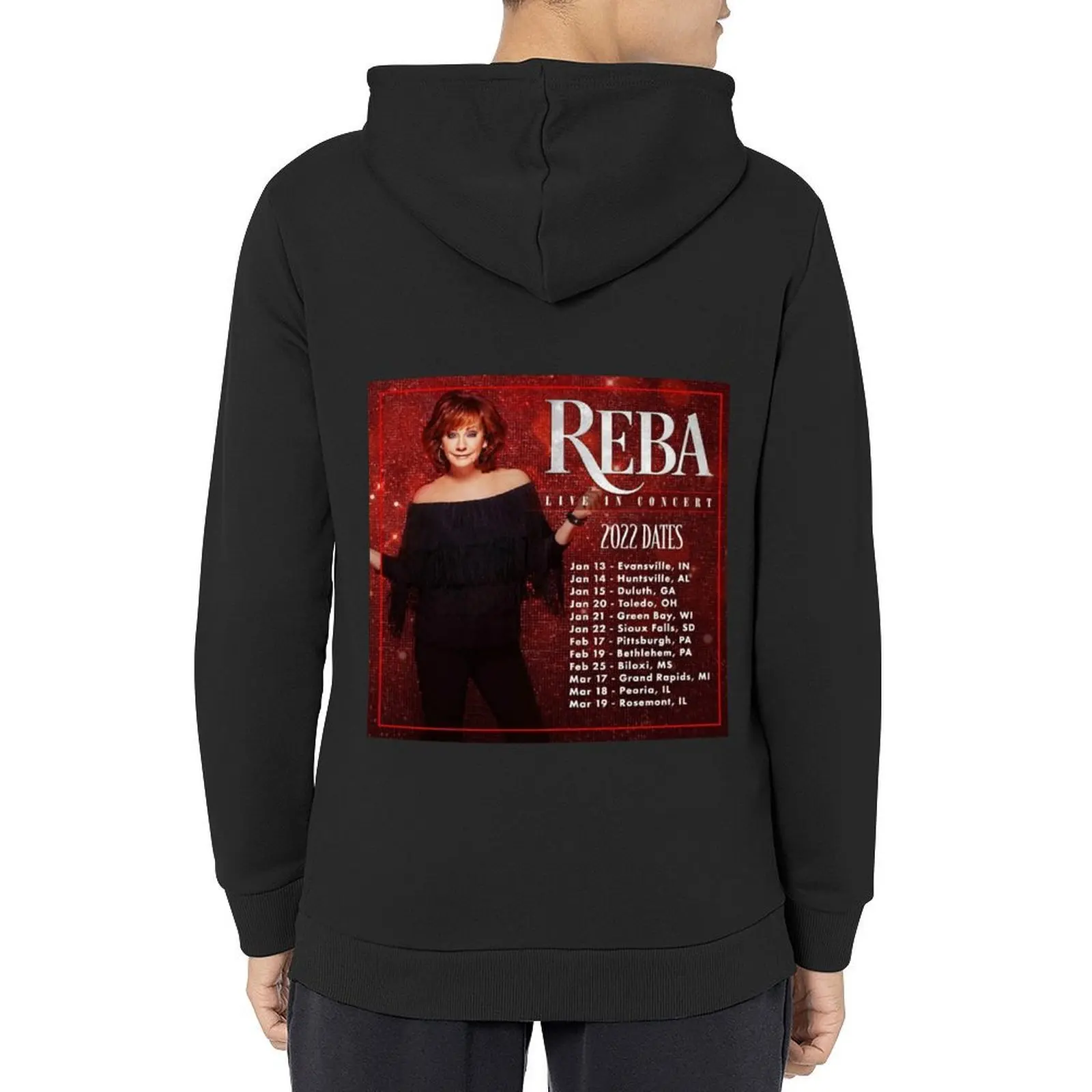 

Reba Tour 2022 Locations and Dates Hoodie men clothing men's clothing korean style clothes winter clothes hoodie men
