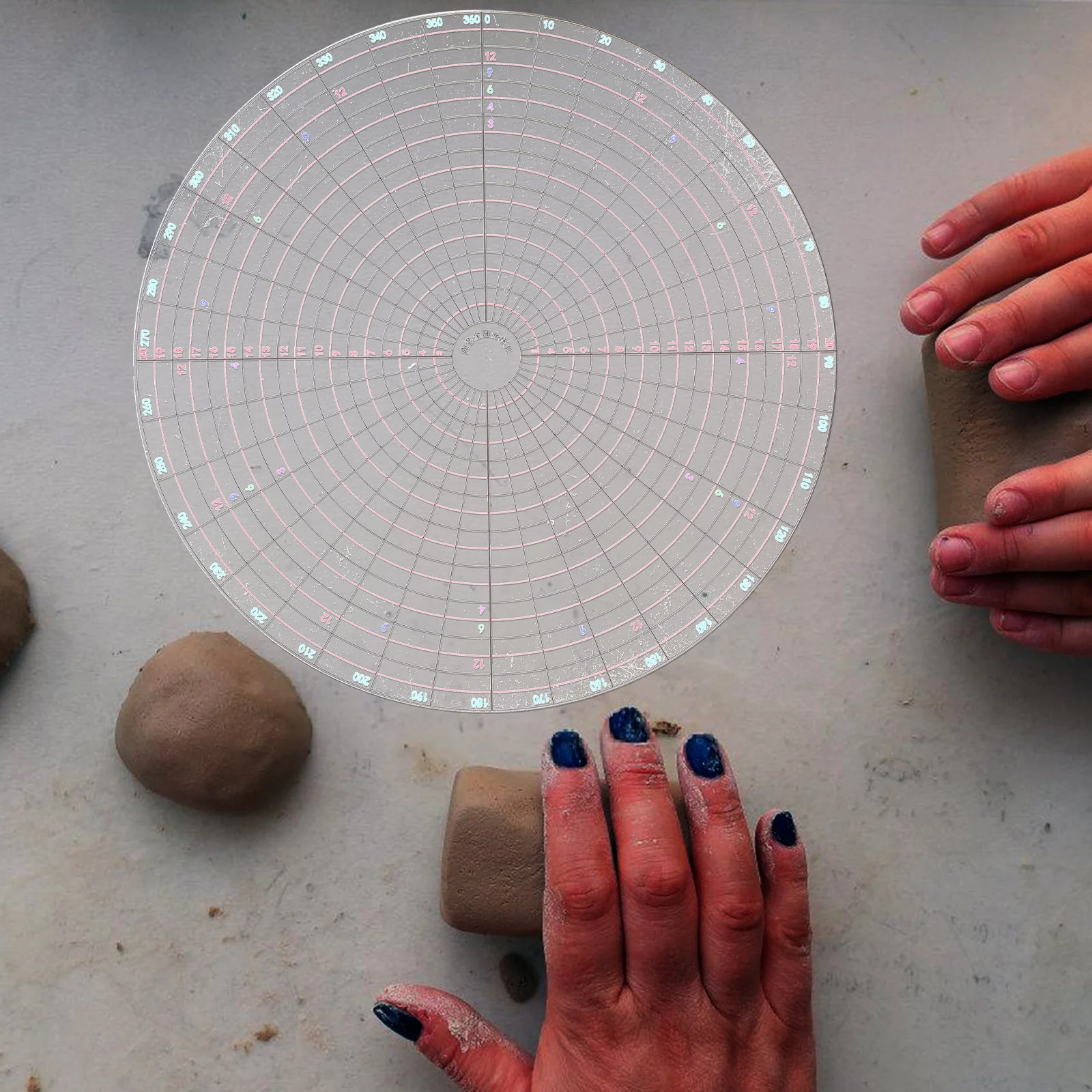 

Ceramic Painting Tools Kit Pottery Measuring Gauge Circle Maker For Clay Sculpture Divider Ruler Diy Art Craft Projects