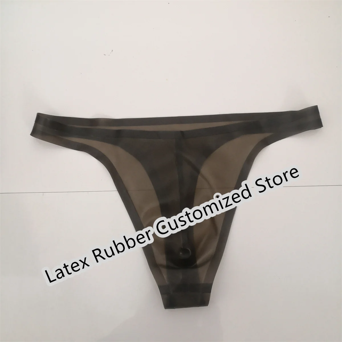 Latex Shorts Male Briefs Sexy Club Underwear Transparent Black Cosplay Costumes for Mean Wear Customize 0.4mm