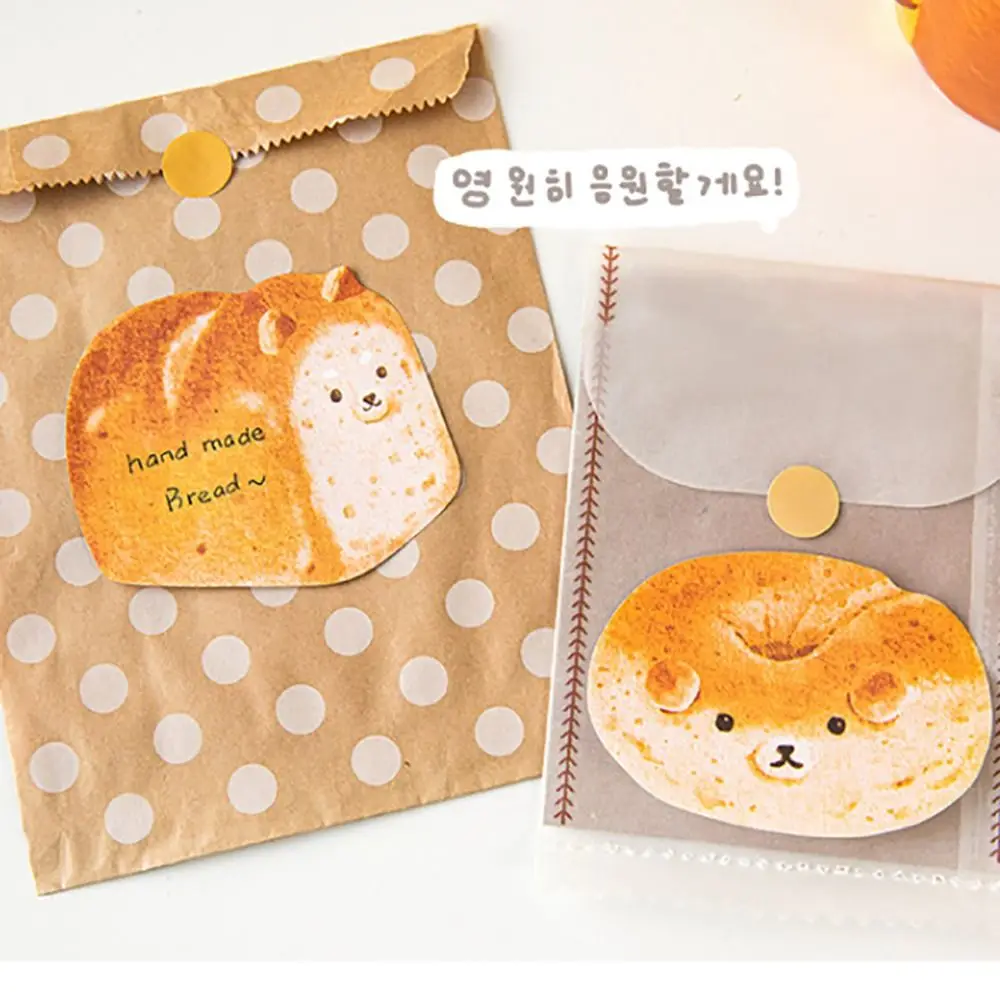 30 ورقة ورقة الحيوان الخبز نخب مثبت ملاحظة منصات ذاتية اللصق القرطاسية المدرسية مذكرة المفكرة نخب لزجة