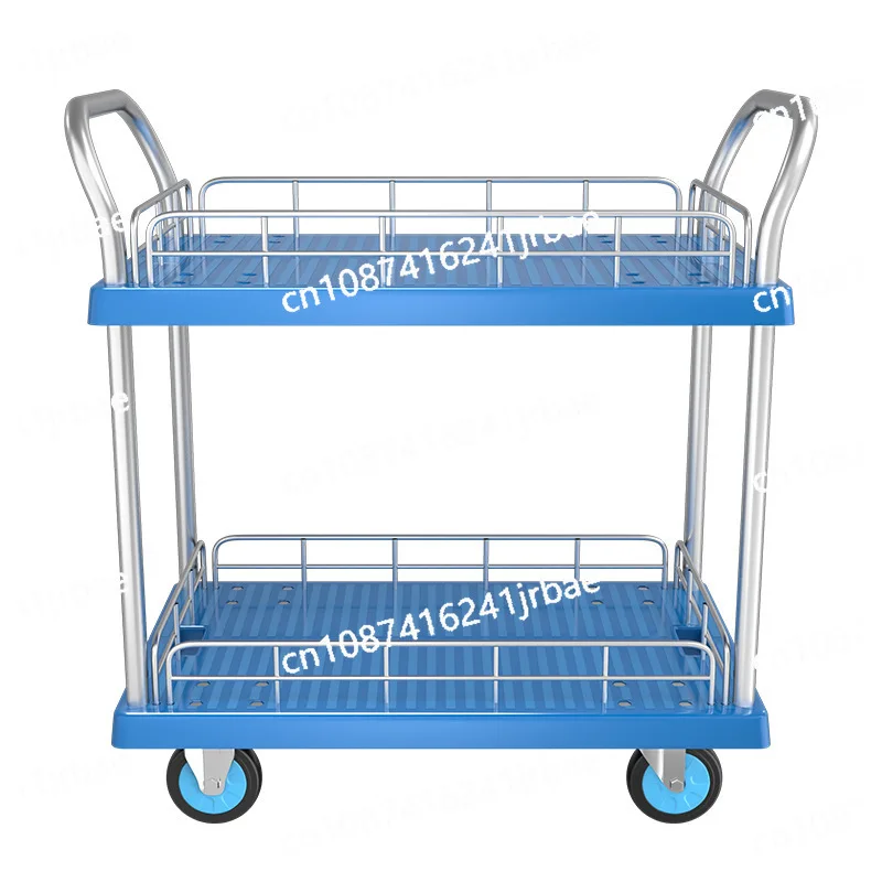 

Грузовик для чистки автомобиля, трехслойная плоская тележка, двухслойная тележка с полкой, тележка для ночного рынка