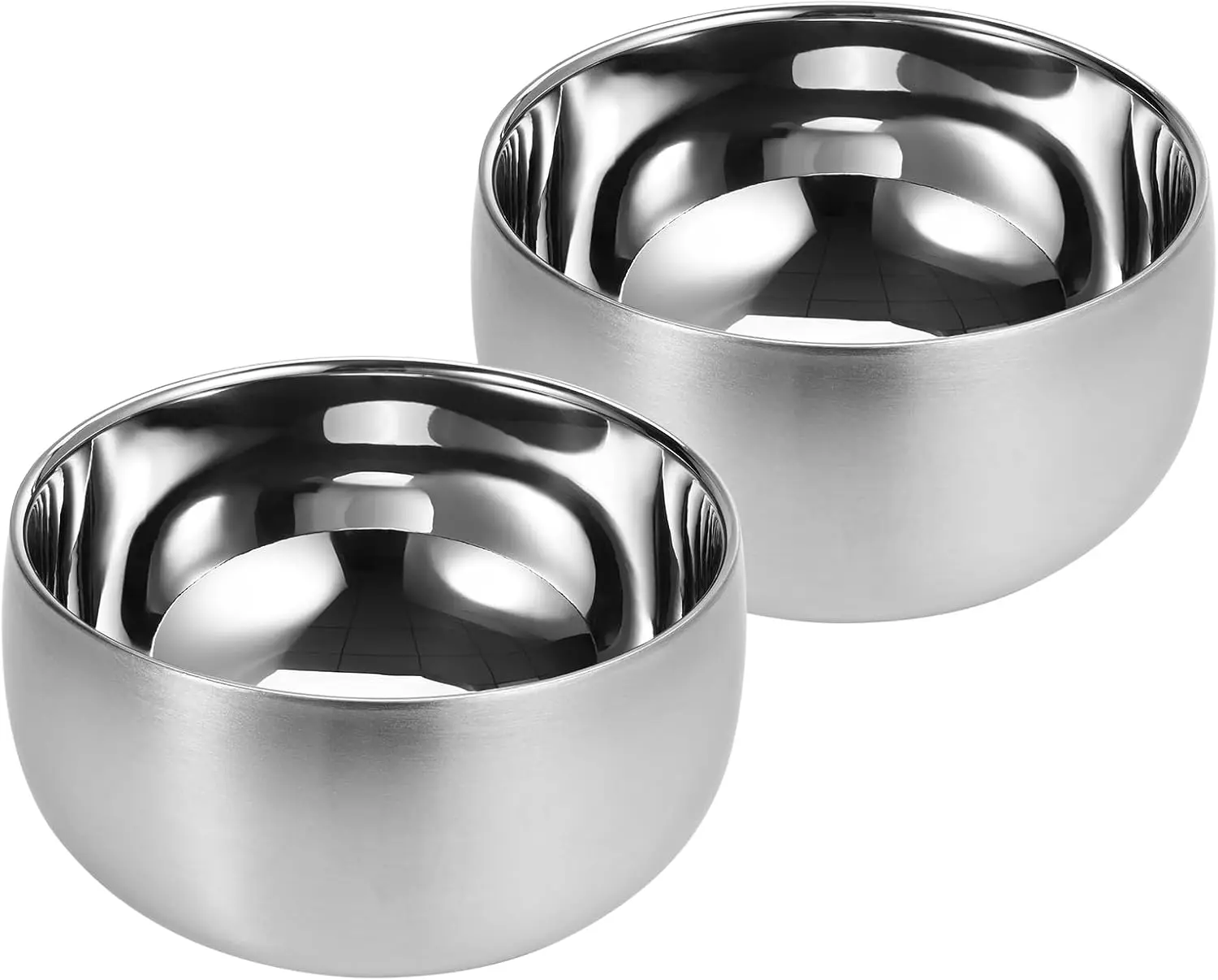 

304 Stainless Steel Double-Layer Insulated Soup Bowl Heat-Resistant Durable for Home Kids