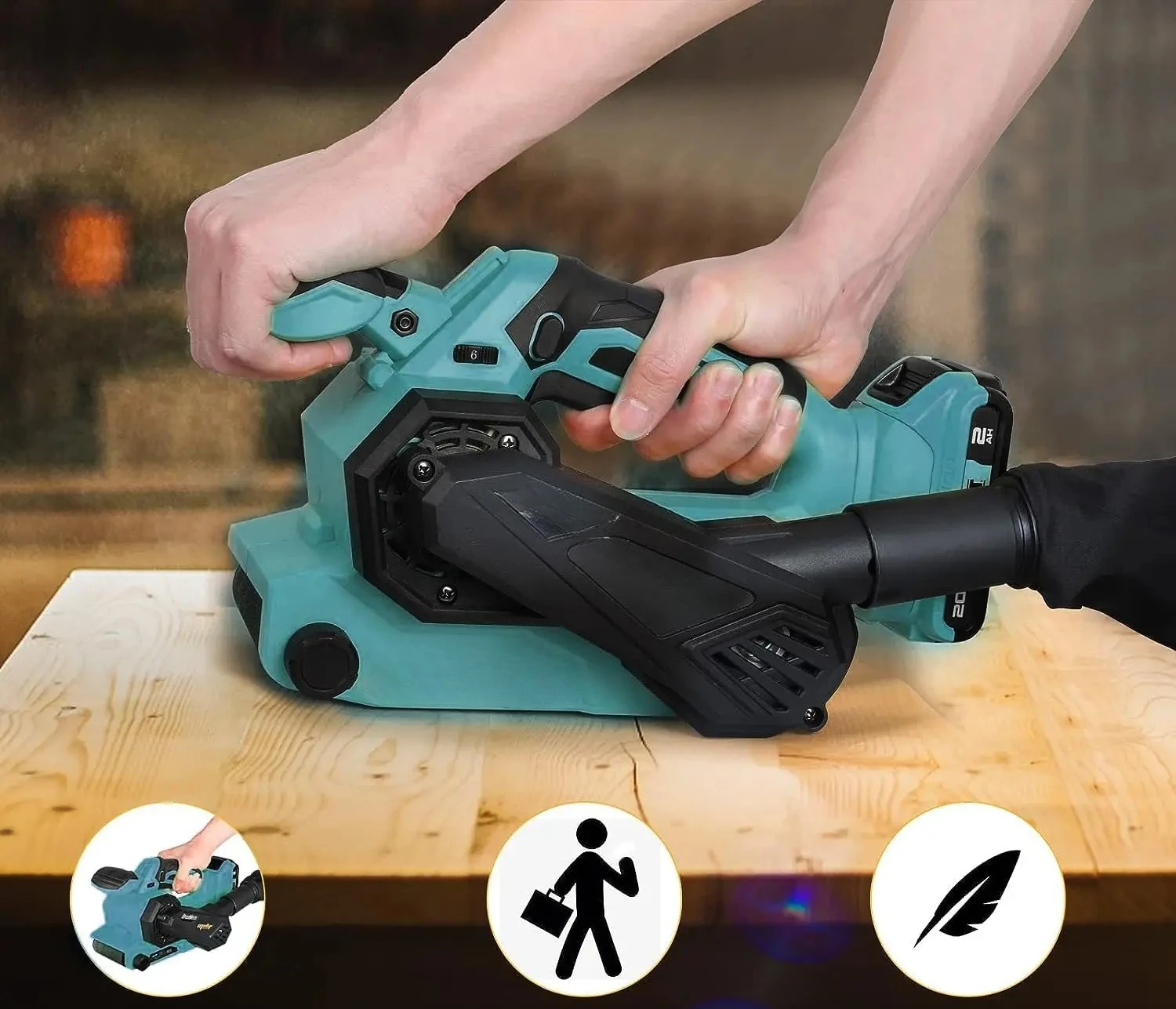 BL1830 BL1840 Brushless Power Sander Electric Sander Machine (Tool Only) Cordless Belt Sander for Makita 18V Battery