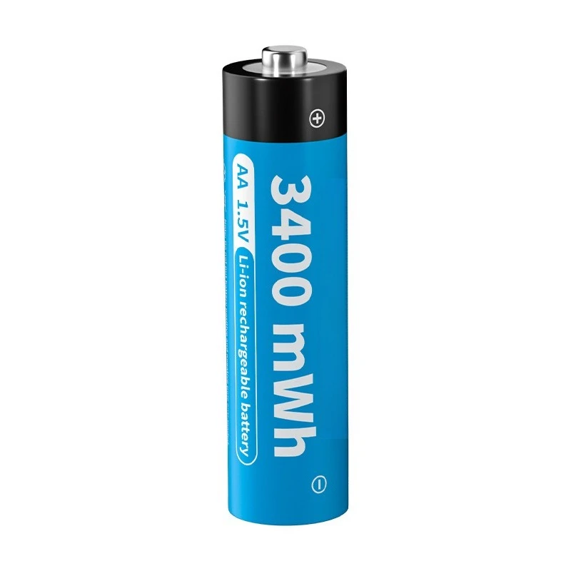 1.5V AA AAA Rechargeable Battery 3400mWh UBS AA Li-Ion Batteri 1200mWh USB AAA Lithium Ion Batteries