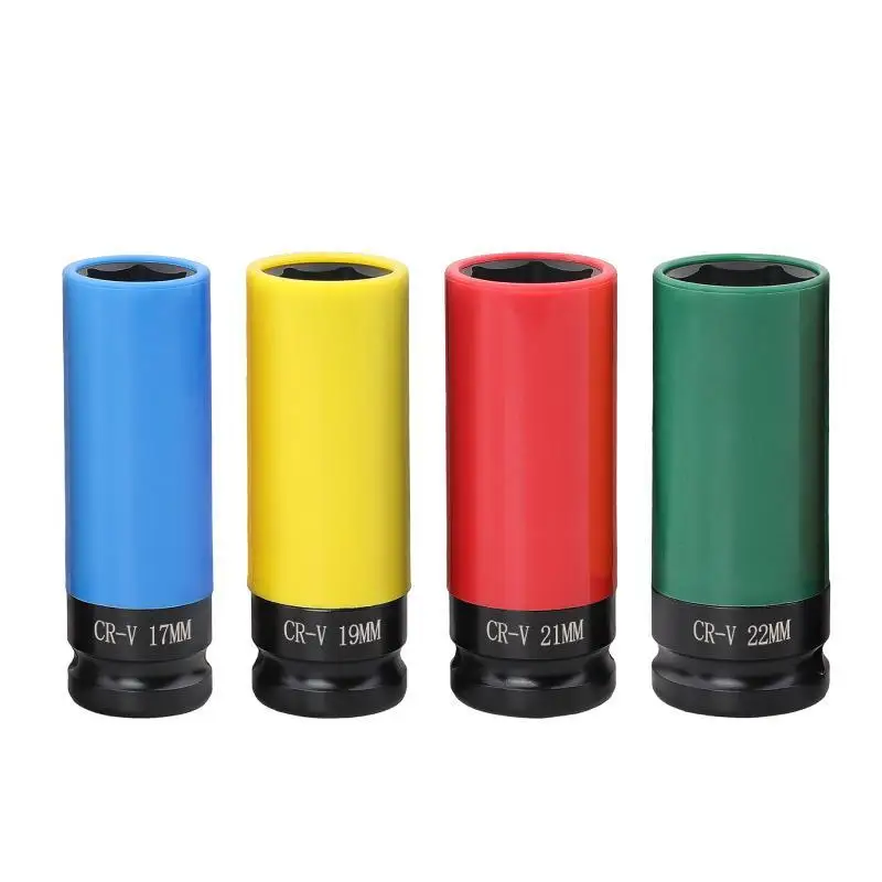 Anti-Scratch Nut Protection Socket Chromium-Vanadium Steel Drive Wheel Socket for Professional Garage Repair Jobs