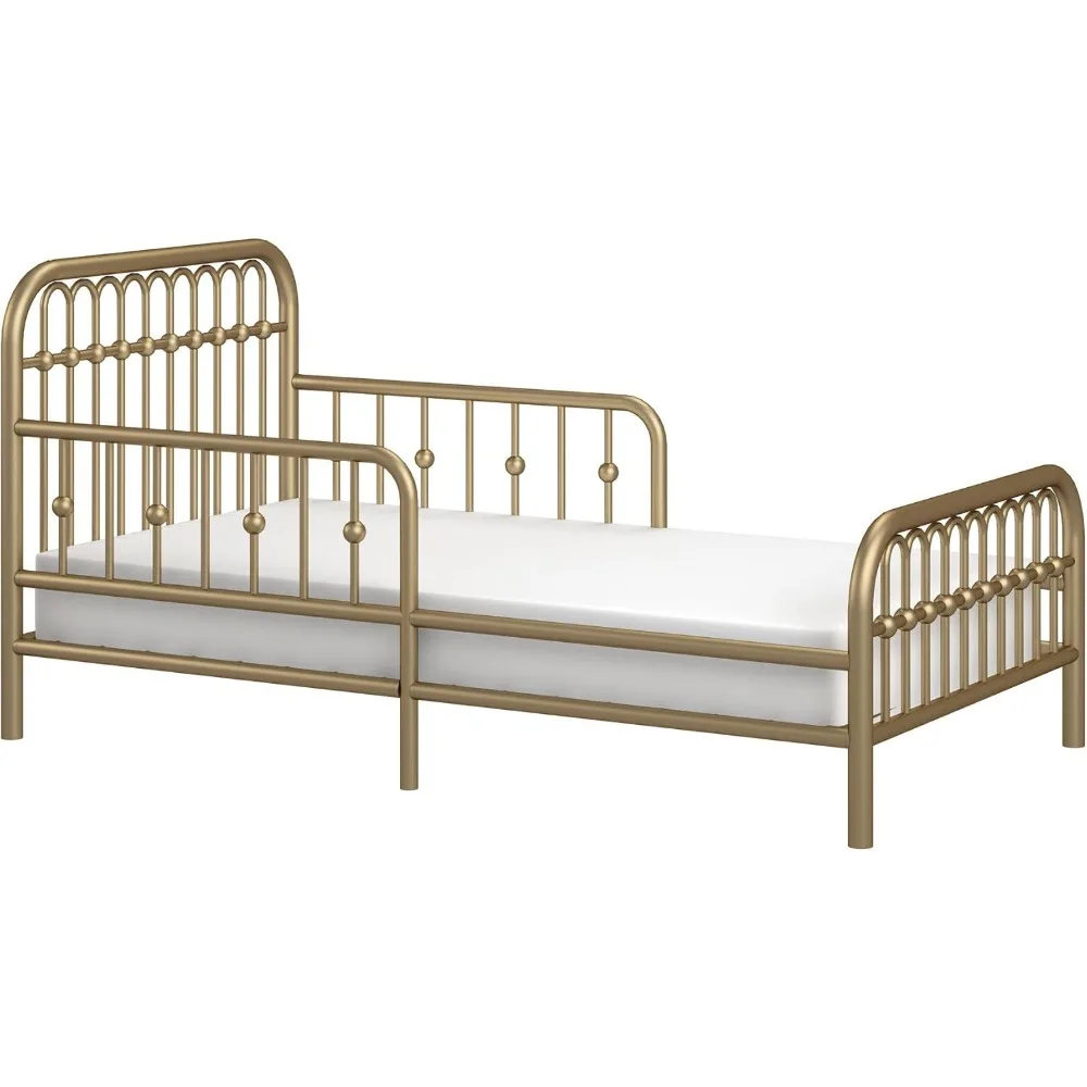 

Metal Toddler Bed, Gold