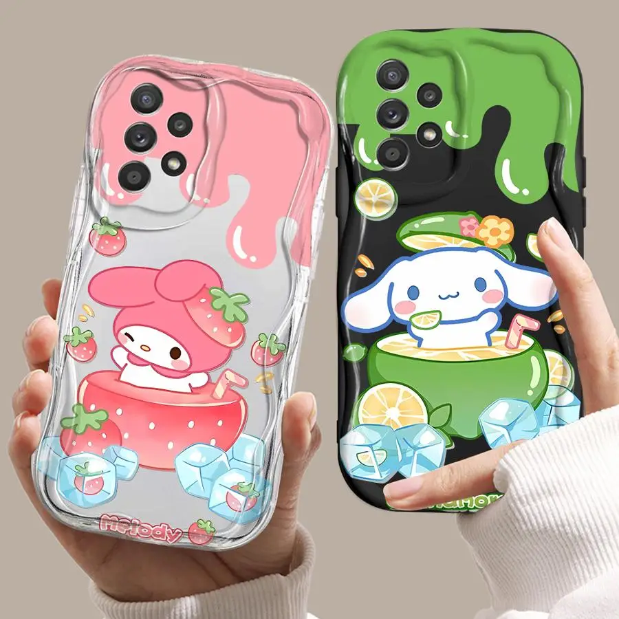 Sanrio Cinnamon Roll Soft Phone Cover Case for Samsung Galaxy A32 A54 A36 A23 A56 A24 A53 A35 A52 A55 A25