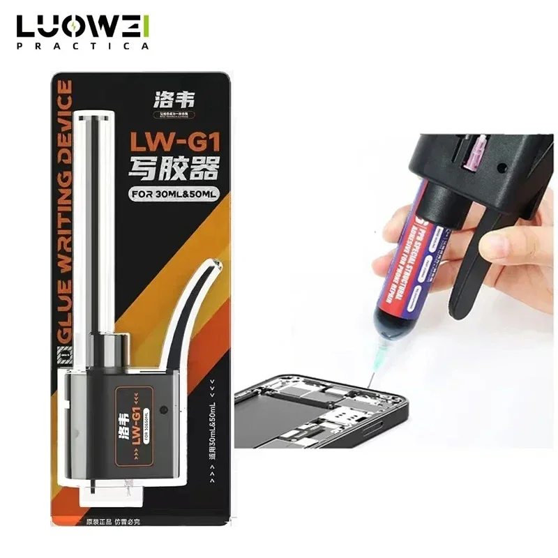 Luowei LW-G1 Manual Pusher Welding Oil Hand Pressure Booster For 30CC/55CC AB Glue Soldering Flux Dispensing Glue Caulking Gun