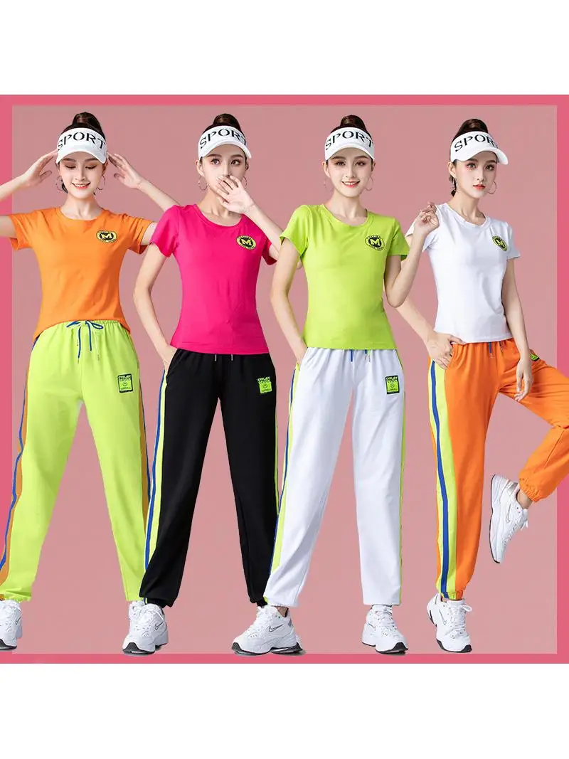 conjunto-de-calcas-esportivas-soltas-para-mulheres-camiseta-de-manga-curta-para-danca-tecido-de-algodao-e-poliester-roupa-de-pratica-fitness