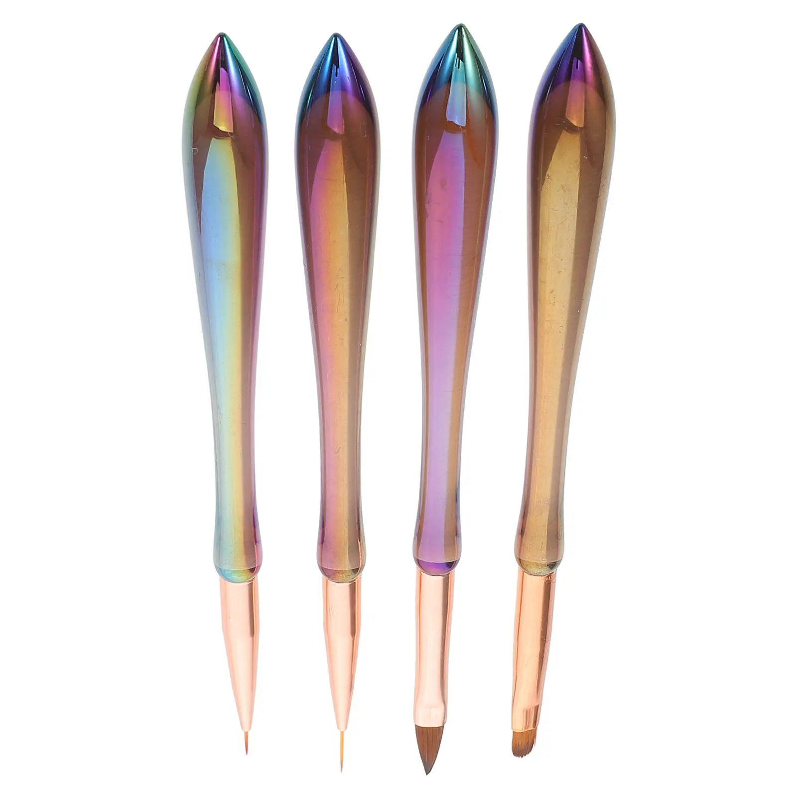 

4Pcs Nail Art Pens Set Precision Drawing Tools for Metallic Glitter Gel Polish French Manicure Embossing Nail Doodling