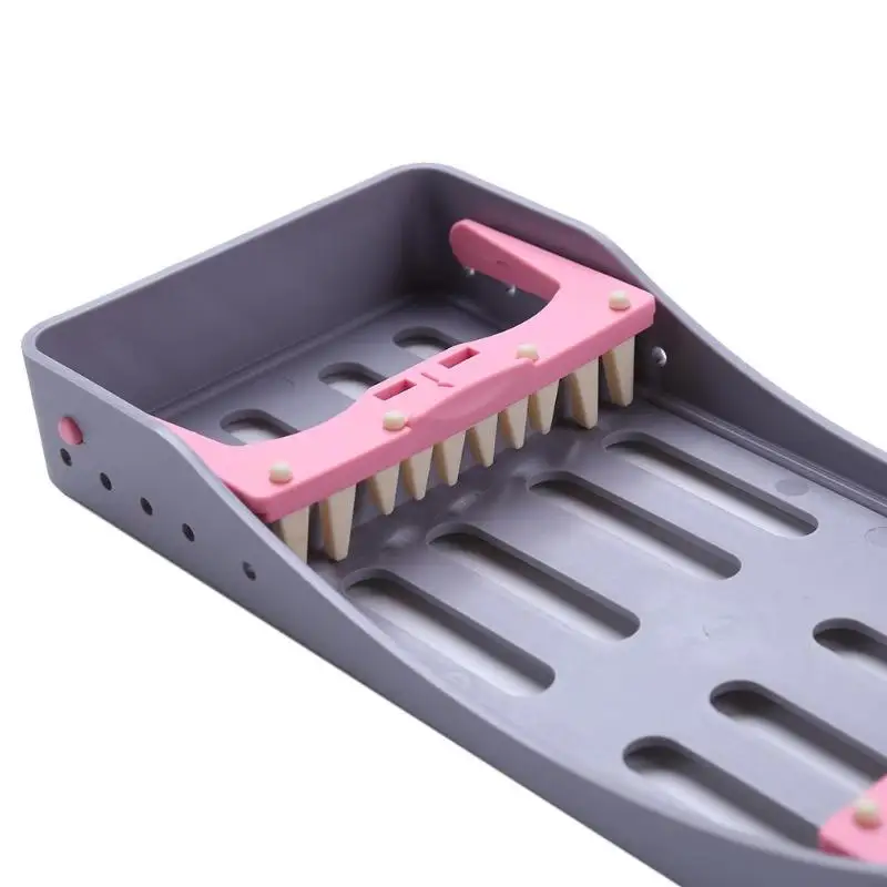 البلاستيك الأسنان التعقيم الرف صندوق تخزين الأدوات الجراحية الأوتوكلاف كاسيت لملفات الأزيز حامل التطهير