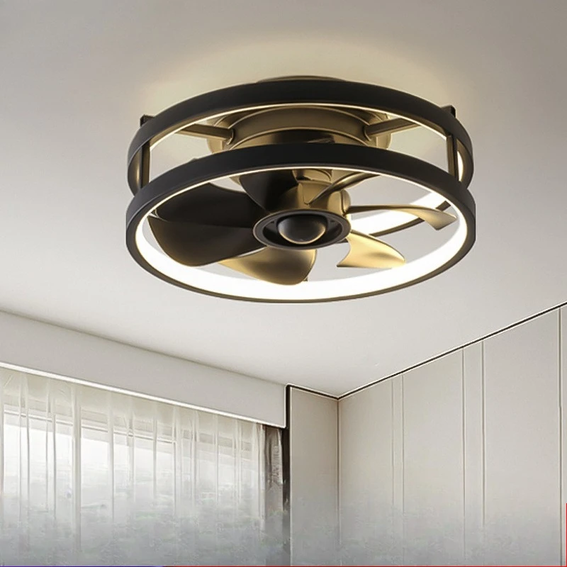 Modern Bedroom Fan Ceiling Light 13 inch Mini Ceiling FanLamps Living Room Small Ceiling Lamp Fan Integrated Lights Fixture