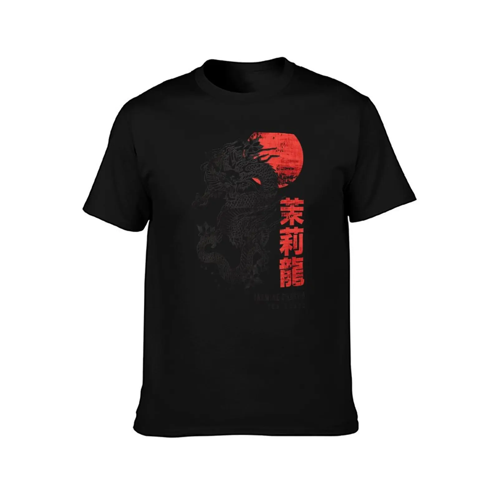 Jasmine Dragon Tea House T-Shirt Plus Size Workout Short Sleeve Top T-Shirt