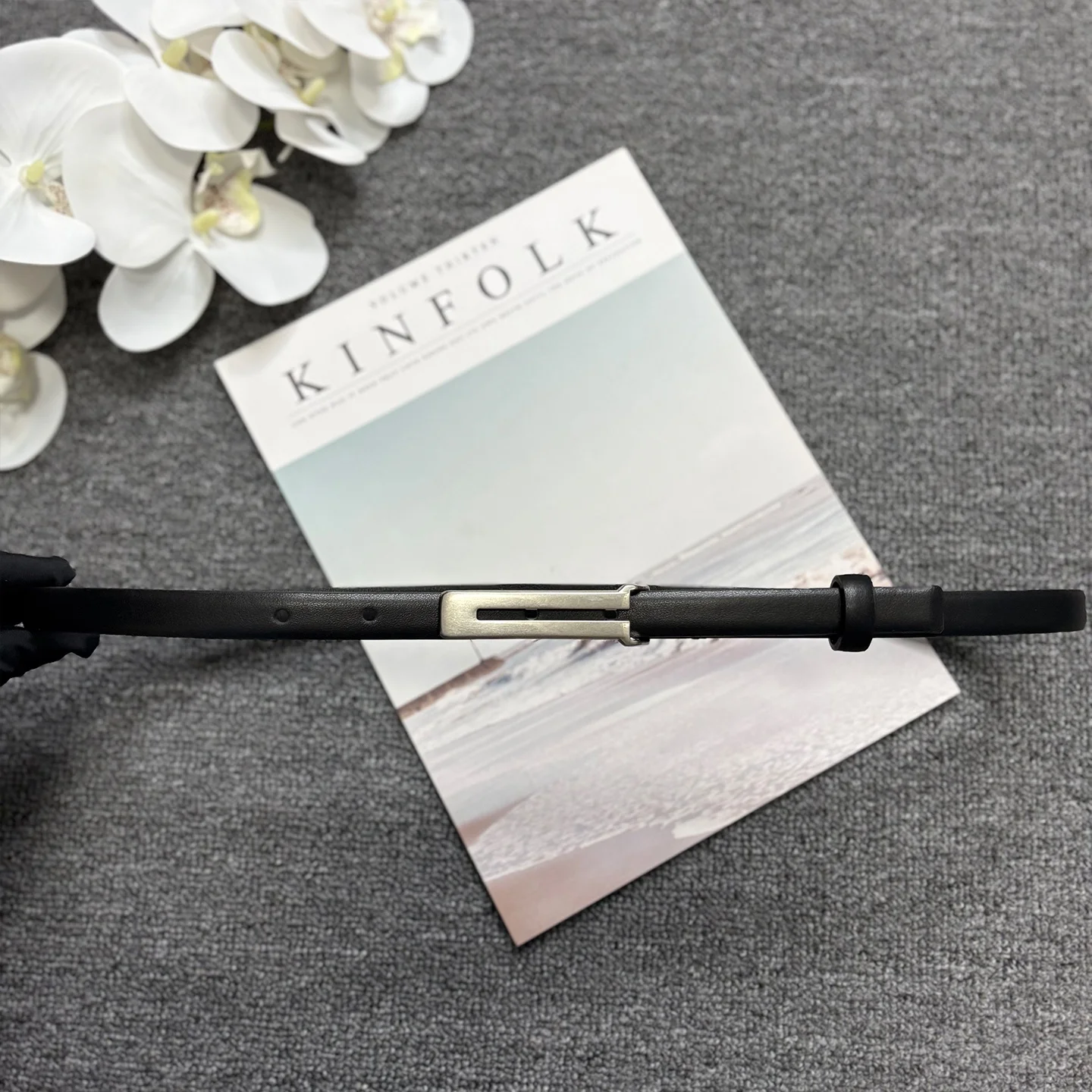 vintage-silver-buckle-slim-top-layer-cowhide-leather-belt-simple-fashion-versatile-women's-belt-small-pants-belt