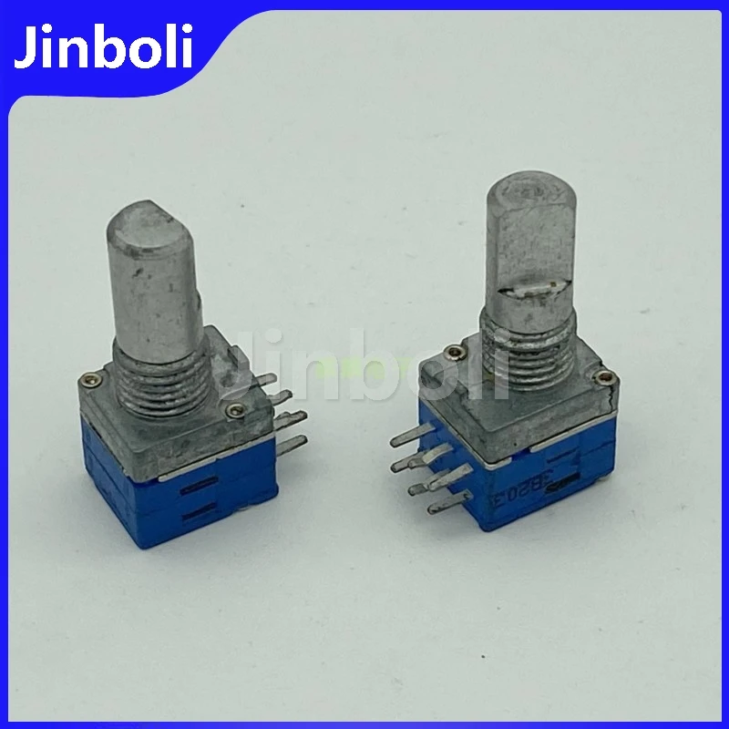 3PCS RK09 Type Dual Potentiometer B20K 6-Pin Power Amplifier Stereo Volume Potentiometer D Shaft Length 15mm