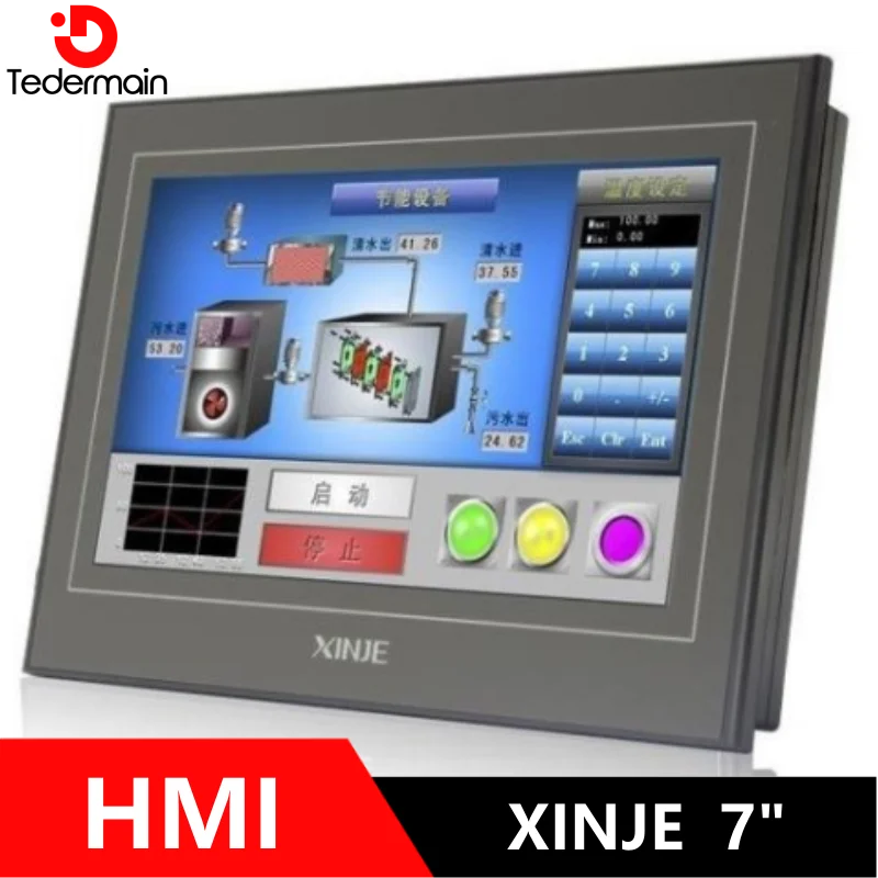 XINJE HMI 7 inch TouchWin TG765S-MT TG765S-UT TG765S-ET TG765-XT HMI Touch Screen Supports 232/422/485/ USB flash drive/Ethernet