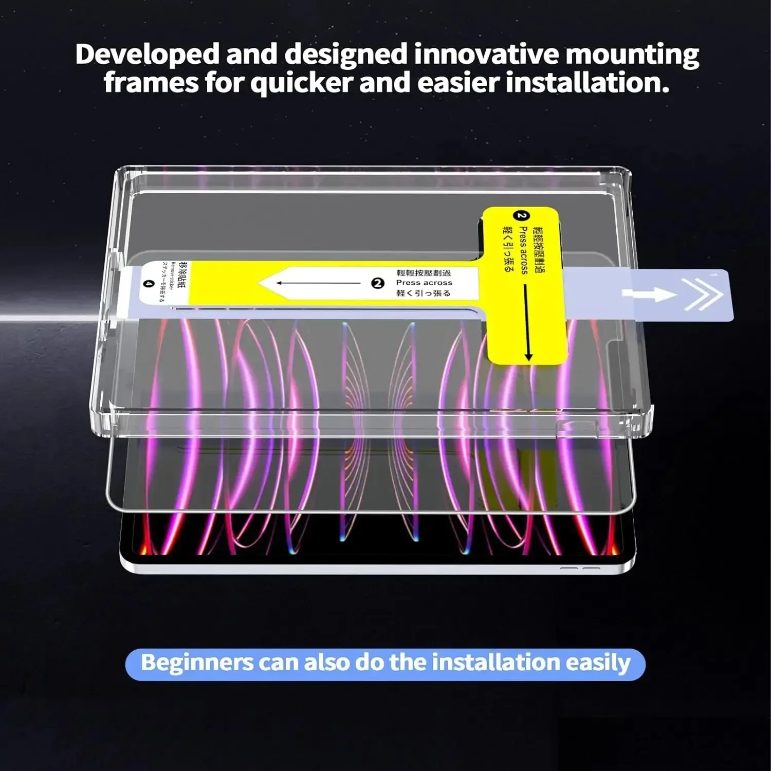 لباد 5 6th 5th 6th Air Air2 9.7 بوصة 9.7 بوصة برو واقي للشاشة من الزجاج المقسى سهل التركيب مجموعة إزالة الغبار التلقائي