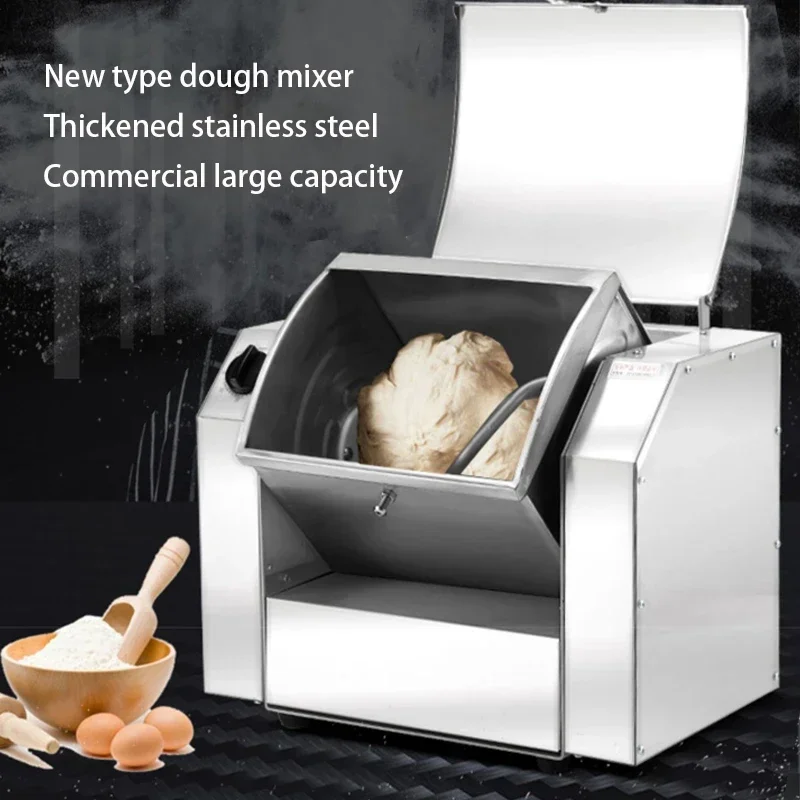 220v electric dough Kneading Machine 10/12kg flour Mixers Commercial food Spin Mixer stainless steel Pasta Stirring Making Bread