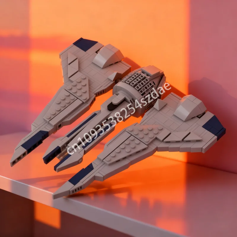 

414 шт. MOC Micro Kom Rk Class Fighter Star Battle Модель Строительные блоки Сборка Рождественские подарки DIY Игрушка Творческое образование Дети