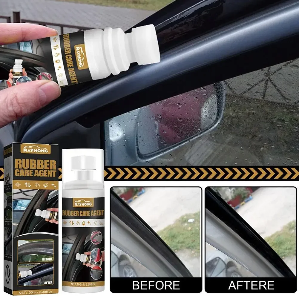 100ml Car Rubber Curing Agent Renovator Care Spray Auto Liquid Wax Polishing Agent Care Agent