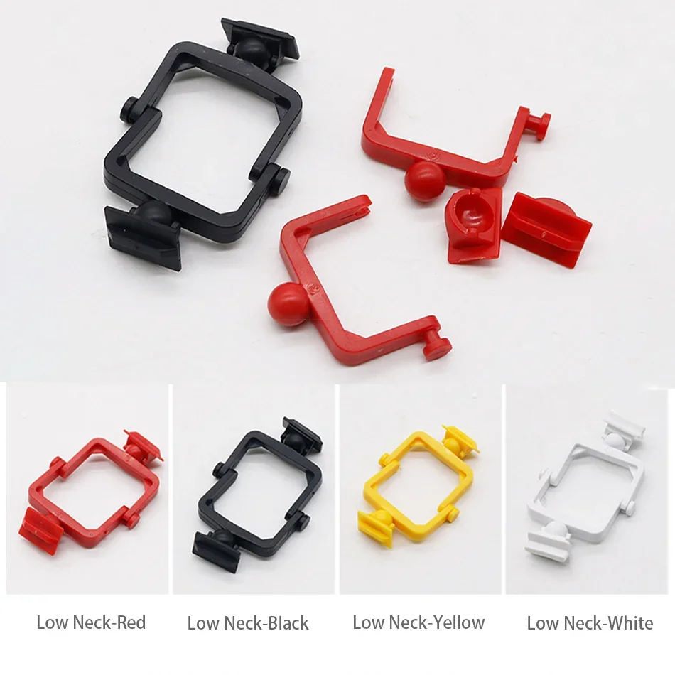 100pcs Dental Articulator Plastic Disposable Articulator Nylon Jaw Frame Black and White High Neck Low Neck Articulator