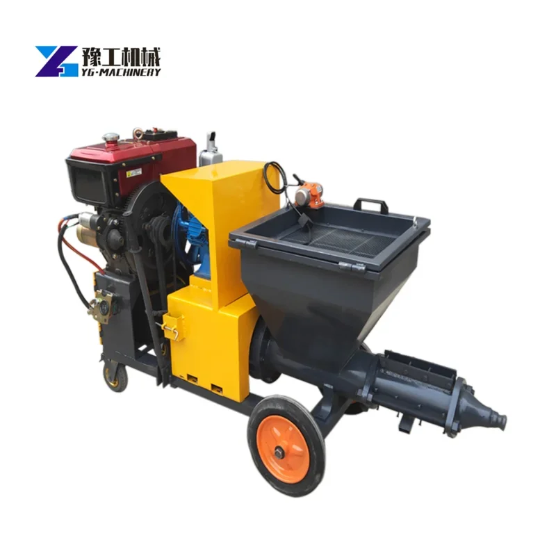 

YG Electric Diesel Mini Concrete Wall Sprayer Sand Cement Mortar Shotcrete Mortar Spraying Machine