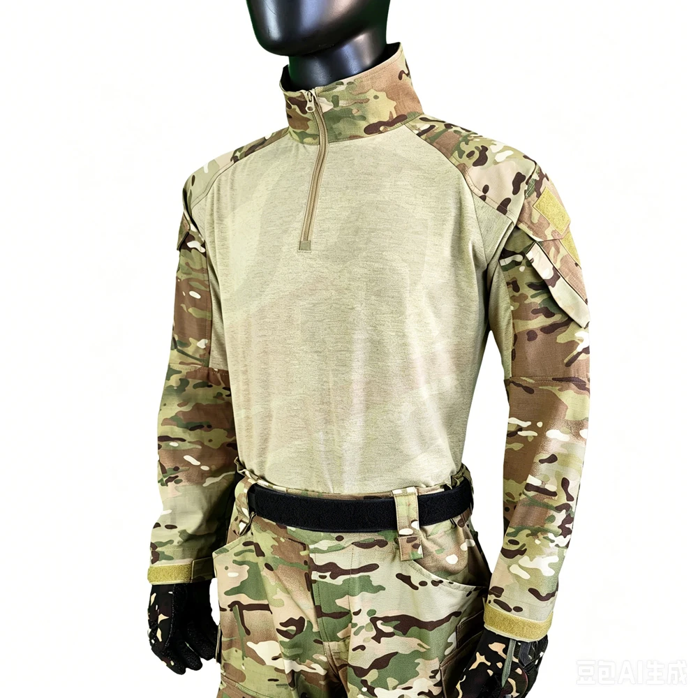 chemise-tactique-g3-a-manches-longues-nylon-et-coton-tenue-d'entrainement-de-camping-et-de-chasse-pour-l'exterieur