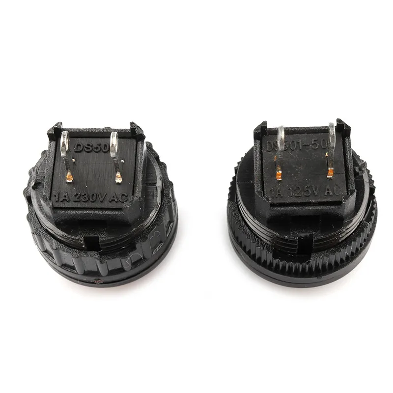 10 PCS DS-500 DS-501 Arcade Game Machines Non-Latching 14mm Diameter Red Cap Momentary Push Button Switch