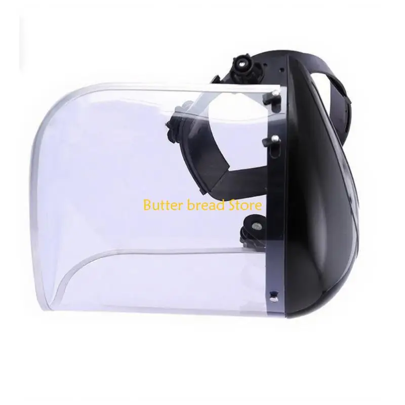 W89C Visores seguridad industrial transparente Confort construcción Shatter -Ajuste Correas cabeza ajustable Escudo