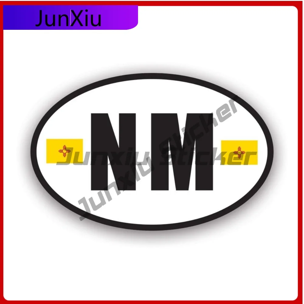 

New Mexico Flag Fade Resistant Sun Resistant Cool For Rear Windshield Motorcycle Helmet No Residue Easy To Remove Decor Weather