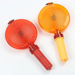 Lumière stroboscopique LED avec anneau pour confronter, lumière de barricade, signal de sécurité routière, lumière d'iode d'urgence, rouge et jaune