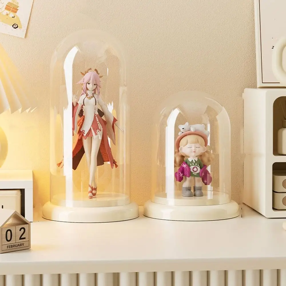 Plastic Anime Figure Case Practical Waterproof Transparent Single Doll Display Cabinet Dustproof Figure Display Rack for Home