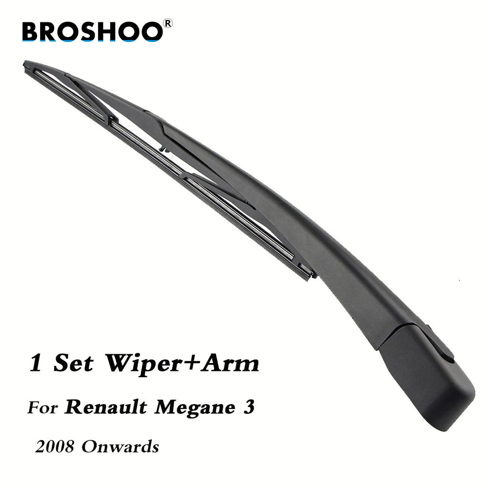 BROSHOO-escobillas de limpiaparabrisas trasero para coche, brazo de limpiaparabrisas trasero para Renault Megane 3 (2008 en adelante), 355mm, estilo