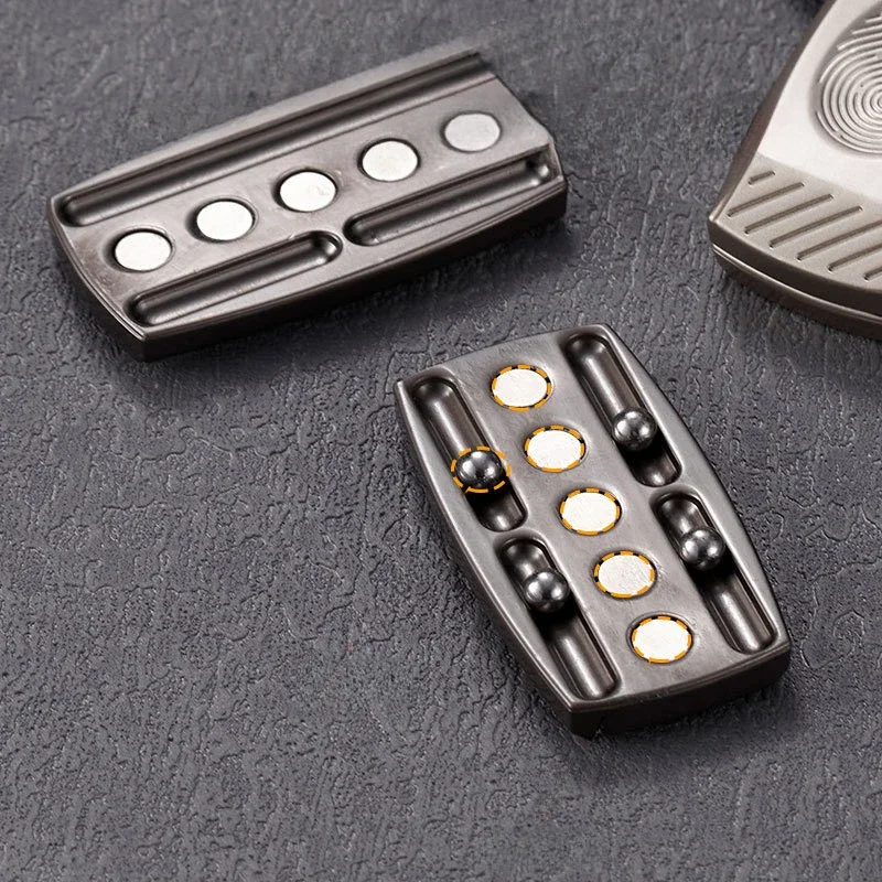 Controle deslizante mecânico magnético, placa de empurrar edc, alívio do estresse, brinquedo antiestresse, alívio da ansiedade para adultos