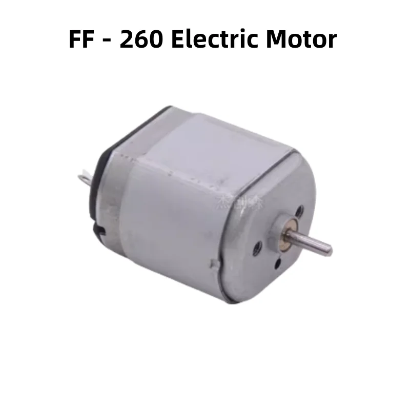 FF-260 Micro DC Motor, For Electric Hair Clippers, Razors & Household Small Household Appliances. D-Shaped Shaft, 2.4V-6V.