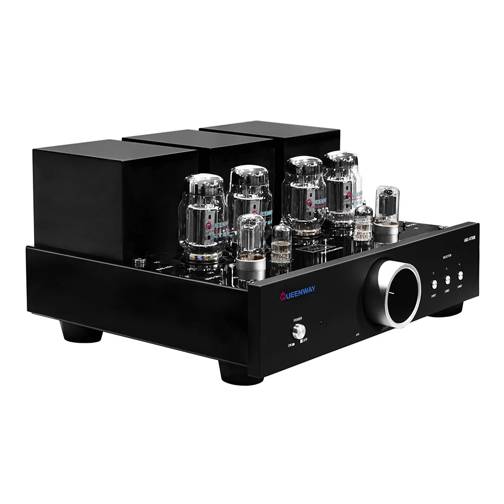 Queenway AB1-KT88I Push-Pull Vacuum Amp Dual Mode Triode/Ultra Linear Psvane KT88 Power Tube HiFi Valve Amplifier With Remote