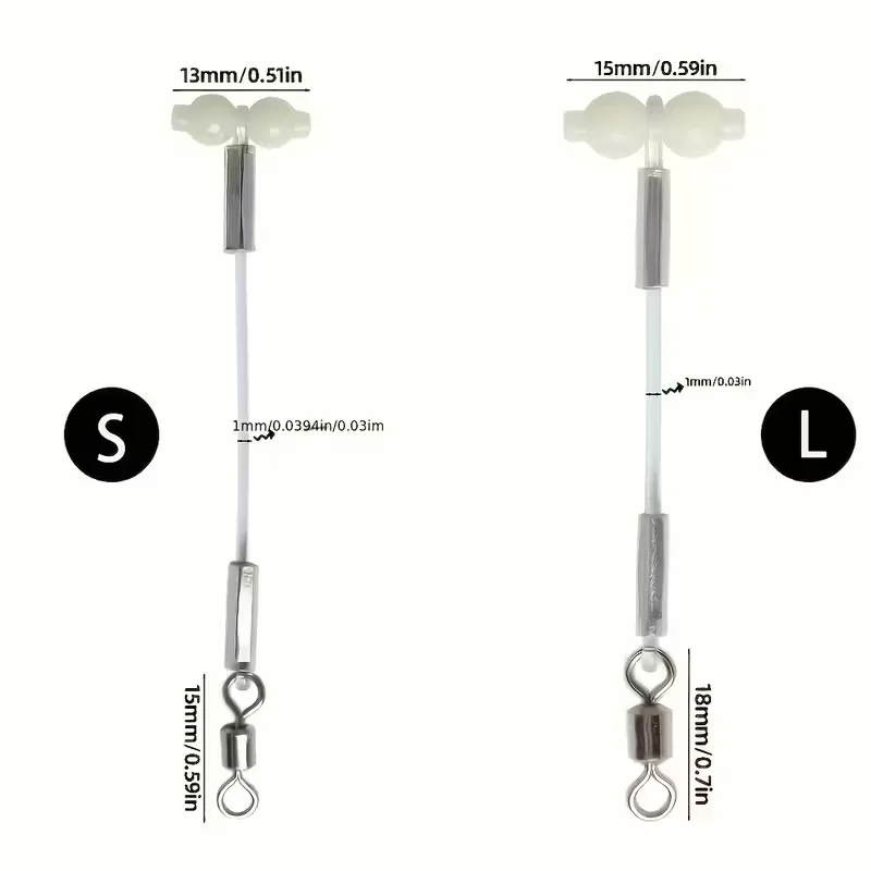 5/10pcs Luminous Gourd Balance Support, Gourd Swivel Connector, DIY Fishing Tackle Set for Sea Fishing,