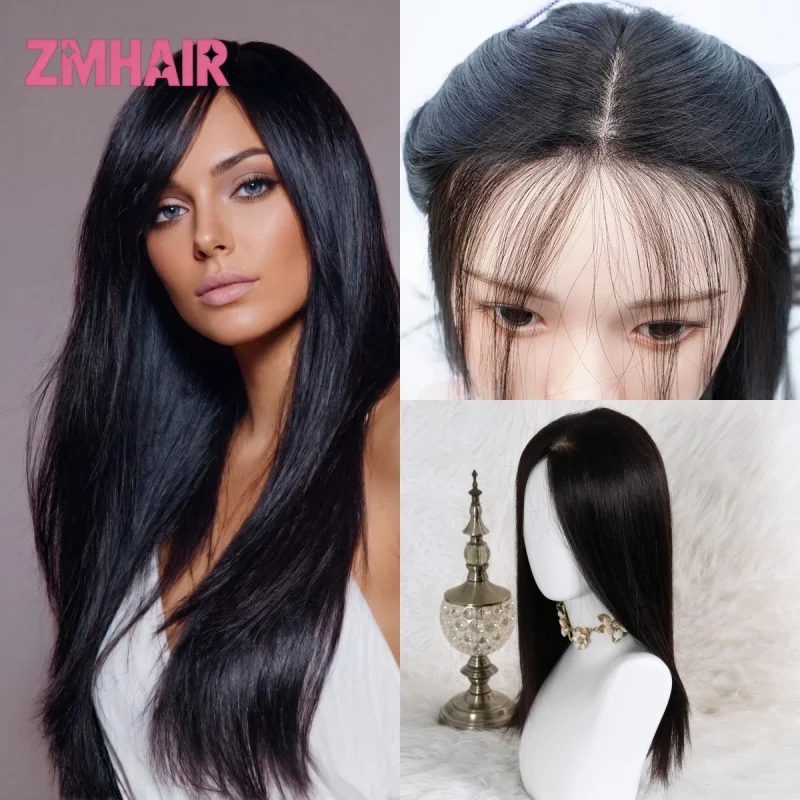 

150%Density Virgin Human Hair 6*6 Silk Silk Base Breathable Net Medical Wig Natural Hairline Lightweight Comfortable Daily Wear
