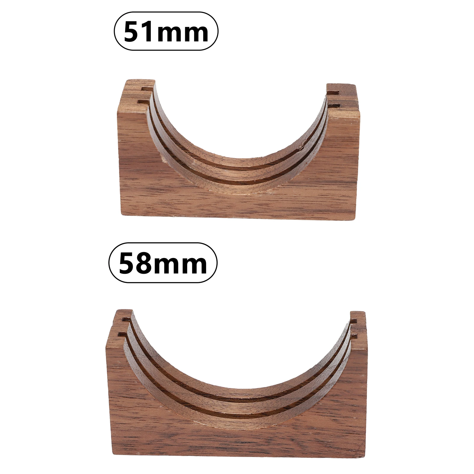 51mm/58mm Espresso Puck Screen Handmade Walnut Stand 1.7mm Thickness 150Î¼m 316 Stainless Steel