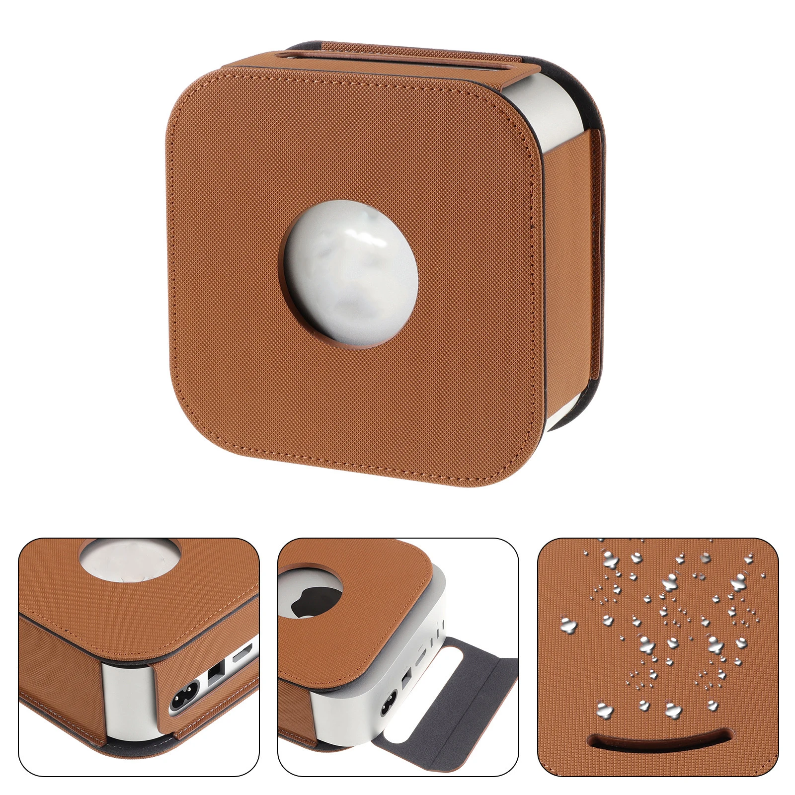 

For mac mini m4/Pro Protective Covers Precise opening of the leather For mac mini Cases