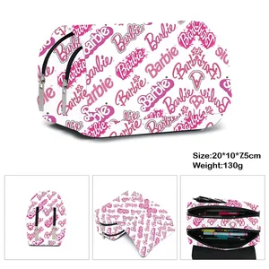 حقيبة مدرسية مزدوجة الطبقة من MINISO Barbie للأطفال ، حقيبة قلم ، حقيبة قلم ، قرطاسية ، أفضل هدية لعيد الميلاد ، 2 أبعاد أعلى 10 مبيعات لحقائب الظهر باربي - رقم 10