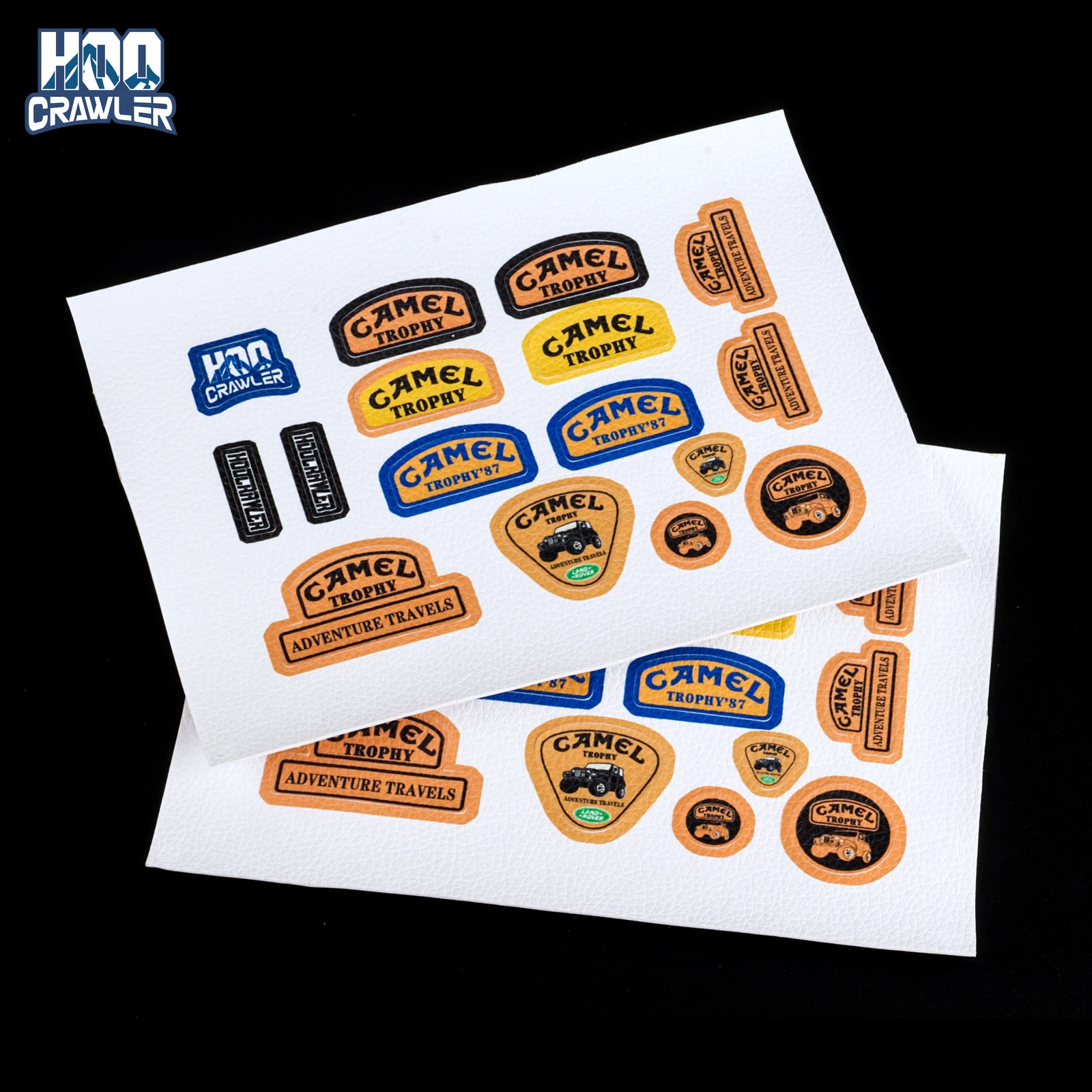 ملصقات جلدية محاكية لسيارات التحكم عن بعد، زخرفة بمقياس كاميل تروفي لسيارات التحكم عن بعد بمقياس 1/10 و1/18 و1/24 مثل SCX10 وFCX10 وTRX4 وTRX4M وSCX24