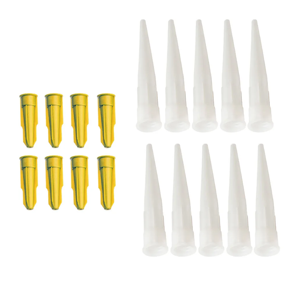 10set Spare Silicone Nozzle For Repairing Gaps Wall Floor Tiles Tube Nozzle Cap Cover Re-Sealable Replacement Accessories Tips