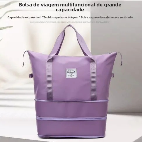 大容量トラベルバッグ女性用ポータブルキャリーオンスーツケースフィットネスバッグ荷物バッグスポーツ用品バッグハンドバッグ